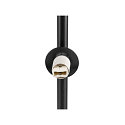 SLV Lampadaire SUN FL rond G9 IP20, noir gradable