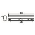 SLV light bar BATTEN P 600 28 ON-OFF CCT Switch, switchable, multipower IP20 SLV light bar BATTEN P 600 28 ON-OFF CCT Switch, switchable, multipower IP20