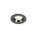 LED Deckeneinbauleuchte NUMINOS� XS, 6,9W, IP20, 20�, 2700K, 900lm, schwarz/chrom