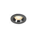 LED Deckeneinbauleuchte NUMINOS� XS, 6,9W, IP20, 55�, 2700K, 900lm, schwarz/chrom