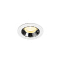 LED Deckeneinbauleuchte NUMINOS� XS, 6,9W, IP20, 40�, 3000K, 950lm, wei�/chrom