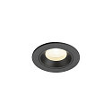 ceiling recessed luminaire NUMINOS XS round, suitable for VDU workstation IP20, black, lacquered dimmable