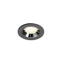 LED Deckeneinbauleuchte NUMINOS� XS, 6,9W, IP20, 55�, 4000K, 1000lm, schwarz/chrom