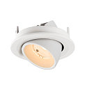 SLV LED Deckeneinbaustrahler NUMINOS GIMBLE S, rund, 6,7W, IP20, dimmbar, 55, 2700K, 1000lm, wei