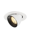 LED Deckeneinbaustrahler NUMINOS� GIMBLE S, 6,7W, IP20, schwenkbar, 40�, 3000K, 1050lm, wei�/schwarz