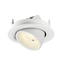 SLV LED Deckeneinbaustrahler NUMINOS GIMBLE S, rund, 6,7W, IP20, dimmbar, 40, 4000K, 1050lm, wei