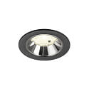 LED Deckeneinbauleuchte NUMINOS� S, 6,7W, IP20, 20�, 4000K, 1050lm, schwarz/chrom