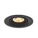 SLV ceiling recessed luminaire NUMINOS GIMBLE M suitable for VDU workstation IP20, black, lacquered dimmable