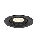 SLV ceiling recessed luminaire NUMINOS GIMBLE M suitable for VDU workstation IP20, black, lacquered dimmable