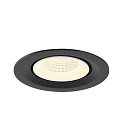SLV ceiling recessed luminaire NUMINOS GIMBLE M suitable for VDU workstation IP20, black, white, lacquered dimmable