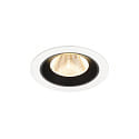 LED Deckeneinbauleuchte NUMINOS� M, 12W, IP20, 20�, 2700K, 1700lm, wei�/schwarz