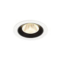 LED Deckeneinbauleuchte NUMINOS� M, 12W, IP20, 20�, 3000K, 1800lm, wei�/schwarz