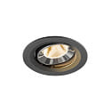 LED Deckeneinbauleuchte NUMINOS� MOVE M, 12W, IP20, schwenkbar, 20�, 2700K, 1700lm, schwarz/chrom