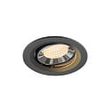 LED Deckeneinbauleuchte NUMINOS� MOVE M, 12W, IP20, schwenkbar, 55�, 2700K, 1700lm, schwarz/chrom