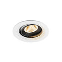 LED Deckeneinbauleuchte NUMINOS� MOVE M, 12W, IP20, schwenkbar, 20�, 2700K, 1700lm, wei�/schwarz