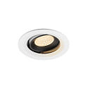 LED Deckeneinbauleuchte NUMINOS� MOVE M, 12W, IP20, schwenkbar, 55�, 2700K, 1700lm, wei�/schwarz