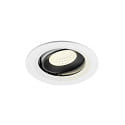LED Deckeneinbauleuchte NUMINOS� MOVE M, 12W, IP20, schwenkbar, 55�, 4000K, 1900lm, wei�/schwarz