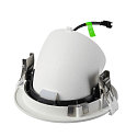 SLV ceiling recessed luminaire NUMINOS GIMBLE L round, suitable for VDU workstation IP20, white, lacquered dimmable