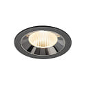 LED Deckeneinbauleuchte NUMINOS� L, 17W, IP20, 40�, 2700K, 2400lm, schwarz/chrom