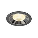 LED Deckeneinbauleuchte NUMINOS� L, 17W, IP20, 40�, 3000K, 2500lm, schwarz/chrom