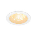 ceiling recessed luminaire NUMINOS L round, suitable for VDU workstation IP20, white, lacquered dimmable