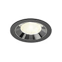 LED Deckeneinbauleuchte NUMINOS� L, 17W, IP20, 20�, 4000K, 2700lm, schwarz/chrom