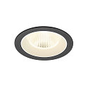 LED Deckeneinbauleuchte NUMINOS L, rund, 17W, IP20, dimmbar, 40, 4000K, 2700lm, schwarz/wei