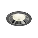 LED Deckeneinbauleuchte NUMINOS� L, 17W, IP20, 55�, 4000K, 2700lm, schwarz/chrom