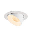 SLV ceiling recessed luminaire NUMINOS GIMBLE XL suitable for VDU workstation IP20, white, lacquered dimmable
