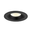 SLV LED Deckeneinbaustrahler NUMINOS GIMBLE XL, 24W, IP20, dimmbar, 40, 4000K, 3800lm, schwarz