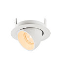 SLV ceiling recessed luminaire NUMINOS GIMBLE XS round, suitable for VDU workstation IP20, white, lacquered dimmable