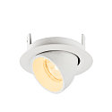 SLV LED Deckeneinbaustrahler NUMINOS GIMBLE XS, rund, 6,9W, IP20, dimmbar, 20, 3000K, 950lm, wei