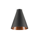 Leuchtenschirm LALU CONE 15 MIX&MATCH, H: 17cm, E27, schwarz / bronze