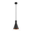 SLV Leuchtenschirm LALU CONE 15 MIX&MATCH, H: 17cm, E27, schwarz / bronze