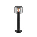 SLV Luce con piedistallo TAHA II 45 IP65, nero dimmerabile