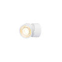 SLV wall and ceiling luminaire KALU 2.0 1 flame, suitable for VDU workstation IP20, white, lacquered dimmable