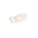 SLV wall and ceiling luminaire KALU 2.0 2 flames, suitable for VDU workstation IP20, white, lacquered dimmable