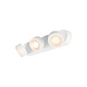 SLV wall and ceiling luminaire KALU 2.0 3 flames, suitable for VDU workstation IP20, white, lacquered dimmable