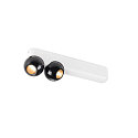 wall and ceiling luminaire DYSKO IP20, black, white, lacquered dimmable