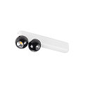 SLV wall and ceiling luminaire DYSKO IP20, black, white, lacquered dimmable