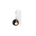 wall and ceiling luminaire DYSKO IP20, black, white, lacquered dimmable