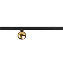 1-phase spot DYSKO IP20, gold, black, lacquered dimmable