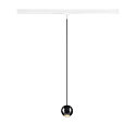 1-phase pendant luminaire DYSKO IP20, black, white dimmable