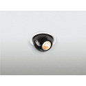 SLV ceiling recessed luminaire DYSKO round IP20, black, white dimmable