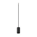 Luci a sospesione FITU PD STONE E27 IP20, nero dimmerabile