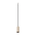 Luci a sospesione FITU PD STONE E27 IP20, beige dimmerabile
