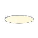 ceiling luminaire PANEL 60 round, suitable for VDU workstation IP20, grey, lacquered dimmable
