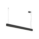 pendant luminaire GLENOS PRO IP20, black dimmable