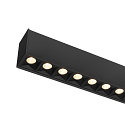 SLV ceiling luminaire GLENOS PRO UGR < 19, suitable for VDU workstation IP20, black, lacquered dimmable
