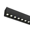 SLV ceiling luminaire GLENOS PRO UGR < 19, suitable for VDU workstation IP20, black, lacquered dimmable